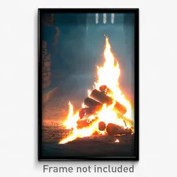 Pixel Art Poster - Noted Hearth (8 Bit Psychedelic Trippy Video Game Print)