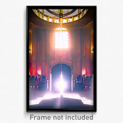 Pixel Art Poster - Stunning Antechamber (8 Bit Psychedelic Video Game Print)