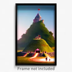 Pixel Art Poster - Showy Motte (8 Bit Psychedelic Trippy Weird Video Game Print)