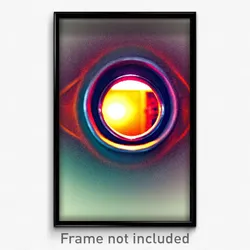 Pixel Art Poster - Beautiful Peephole (8 Bit Psychedelic Video Game Print)