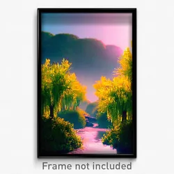Pixel Art Poster - Mellow Scrub (8 Bit Psychedelic Trippy Video Game Print)