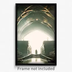 Pixel Art Poster - Cavernous Landing (8 Bit Psychedelic Trippy Video Game Print)