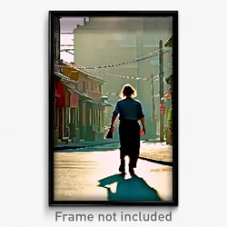 Pixel Art Poster - Faraway Street (8 Bit Psychedelic Trippy Video Game Print)