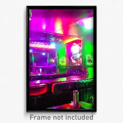 Pixel Art Poster - Slimy Bar (8 Bit Psychedelic Trippy Weird Video Game Print)