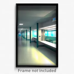 Pixel Art Poster - Pure Hospital (8 Bit Psychedelic Trippy Video Game Print)