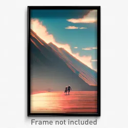 Pixel Art Poster - Active Plateau (8 Bit Psychedelic Trippy Video Game Print)