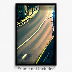 Pixel Art Poster - Round Street (8 Bit Psychedelic Trippy Video Game Print)