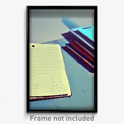 Pixel Art Poster - Giant Notebook (8 Bit Psychedelic Trippy Video Game Print)
