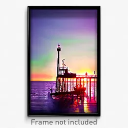 Pixel Art Poster - Villainous Wharf (8 Bit Psychedelic Trippy Video Game Print)
