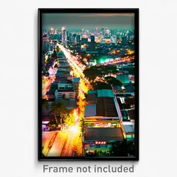 Pixel Art Poster - Thin Thai City (8 Bit Psychedelic Trippy Video Game Print)