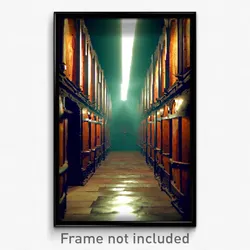 Pixel Art Poster - Lonely Cellar (8 Bit Psychedelic Trippy Video Game Print)