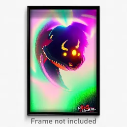 Pixel Art Poster - Strange Kingdom (8 Bit Psychedelic Trippy Video Game Print)