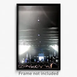 Pixel Art Poster - Black Music Venue (8 Bit Psychedelic Trippy Video Game Print)