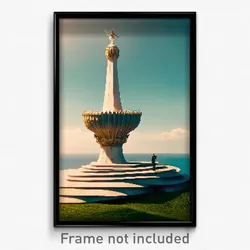 Pixel Art Poster - Terrific Principality (8 Bit Psychedelic Video Game Print)