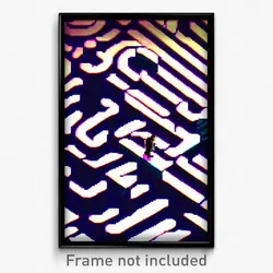Pixel Art Poster - Superficial Labyrinth (8 Bit Psychedelic Video Game Print)