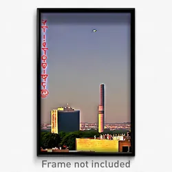 Pixel Art Poster - Smoggy Labor Day (8 Bit Psychedelic Trippy Video Game Print)