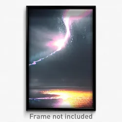 Pixel Art Poster - Noteworthy Hurricane (8 Bit Psychedelic Video Game Print)