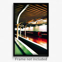 Pixel Art Poster - Elegant Dugout (8 Bit Psychedelic Trippy Video Game Print)