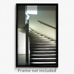 Pixel Art Poster - Flat Stair (8 Bit Psychedelic Trippy Weird Video Game Print)