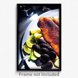 Pixel Art Poster - Black Schnitzel (8 Bit Psychedelic Trippy Video Game Print)
