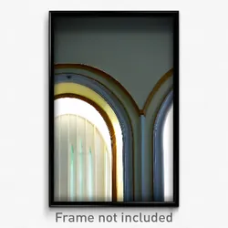 Pixel Art Poster - Oval Eaves (8 Bit Psychedelic Trippy Weird Video Game Print)