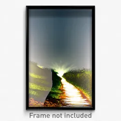 Pixel Art Poster - Distorted Path (8 Bit Psychedelic Trippy Video Game Print)
