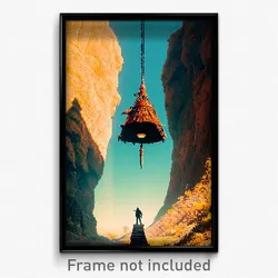 Pixel Art Poster - Narrow Morass (8 Bit Psychedelic Trippy Video Game Print)