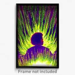 Pixel Art Poster - Colossal Grass (8 Bit Psychedelic Trippy Video Game Print)