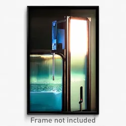 Pixel Art Poster - Calm Ice Machine (8 Bit Psychedelic Trippy Video Game Print)