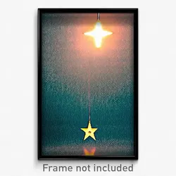 Pixel Art Poster - Unnatural Star (8 Bit Psychedelic Trippy Video Game Print)