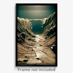 Pixel Art Poster - Humble Trenches (8 Bit Psychedelic Trippy Video Game Print)