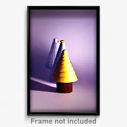 Pixel Art Poster - Puny Cone (8 Bit Psychedelic Trippy Weird Video Game Print)