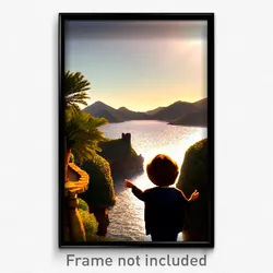 Pixel Art Poster - Adorable Strait (8 Bit Psychedelic Trippy Video Game Print)