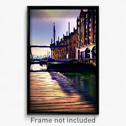 Pixel Art Poster - Neglected Quay (8 Bit Psychedelic Trippy Video Game Print)