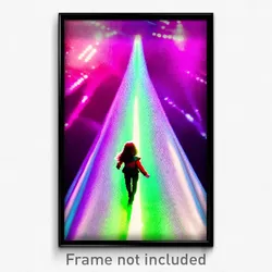 Pixel Art Poster - Shiny Downs (8 Bit Psychedelic Trippy Weird Video Game Print)
