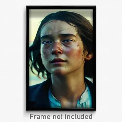Pixel Art Poster - Worn Face (8 Bit Psychedelic Trippy Weird Video Game Print)