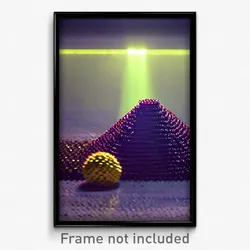 Pixel Art Poster - Rubbery Bank (8 Bit Psychedelic Trippy Video Game Print)