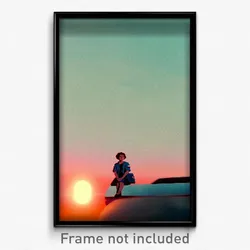 Pixel Art Poster - Subtle Independence Day (8 Bit Psychedelic Video Game Print)