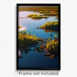 Pixel Art Poster - Infamous Wetland (8 Bit Psychedelic Trippy Video Game Print)