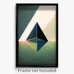 Pixel Art Poster - Triangular Sound (8 Bit Psychedelic Trippy Video Game Print)
