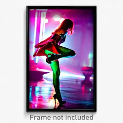 Pixel Art Poster - Lavish Leg (8 Bit Psychedelic Trippy Weird Video Game Print)