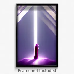 Pixel Art Poster - Majestic Shaft (8 Bit Psychedelic Trippy Video Game Print)