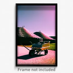 Pixel Art Poster - Wide Barrow (8 Bit Psychedelic Trippy Weird Video Game Print)