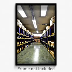 Pixel Art Poster - Dirty Storage Room (8 Bit Psychedelic Video Game Print)