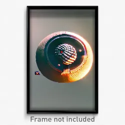 Pixel Art Poster - Spherical Switchback (8 Bit Psychedelic Video Game Print)