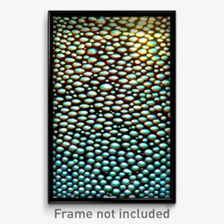 Pixel Art Poster - Bubbly Matrix (8 Bit Psychedelic Trippy Video Game Print)