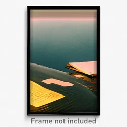 Pixel Art Poster - Noteworthy Inlet (8 Bit Psychedelic Trippy Video Game Print)