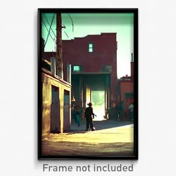 Pixel Art Poster - Rare Ghetto (8 Bit Psychedelic Trippy Weird Video Game Print)