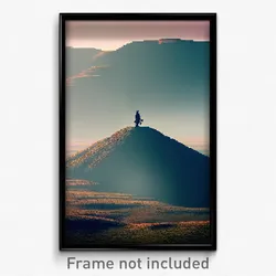 Pixel Art Poster - Bold Plateau (8 Bit Psychedelic Trippy Video Game Print)