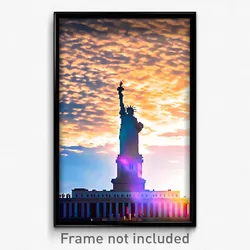Pixel Art Poster - Majestic Independence Day (8 Bit Video Game Print)
